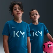 Kylian Mbappé Academy Older Kids Nike Dri-FIT Football Short-Sleeve Top - Blue - Polyester