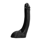 shumee Vse črno - Dildo, rahlo odprt 32 cm