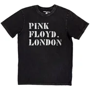 Pink Floyd Stencil Logo Black L Majica