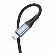 Vipfan Kabel Vipfan L05 Lightning za mini jack 3,5 mm AUX, 1 m (siv)