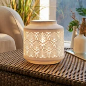 Namizna svetilka Pauleen PRETTY SUNKISS, bela, višina 18 cm, porcelan - Dnevna soba/jedilnica - Mladostno bivanje - bel mat - Keramika