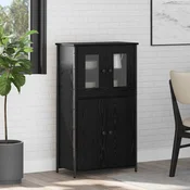 Highboard Crni hrast 62 x 32 x 106,5 cm Konstruirano drvo