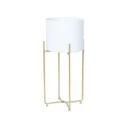 Homestar Stojalo za rože DEIA M 21,5x20,5x47 cm belo-zlato