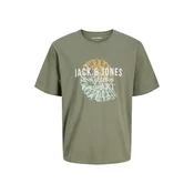 JACK & JONES Majica JJGRADIENT barva blata/svetlo oranžna/bela