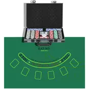 Homestar Poker set 400 cipova 395x28x8 cm sivi