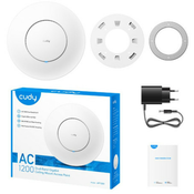 Cudy AP1300 AC1200 gigabit wireless access point, dual band, 1xGbit WAN/LAN (PoE), AP/Router/RE/WISP