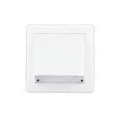 HACO Prezračevalna rešetka Gravity ventilation grille - VM flap, 150 x 150 mm GK/100 mm, white 0239