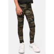 Girls camouflage leggings, wooden camouflage