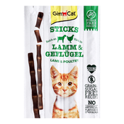 GimCat Sticks jagnjetina in perutnina 4 kos