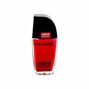 wet n wild wildshine Lak za nokte Matte top coat, E490 Heatwave, svetlo crvena, 12.3 ml