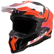 Motocross kaciga LS2 MX703 X-Force Galuo narancasta
