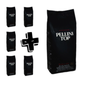 5kg paket + 1kg Pellini TOP zrna kave