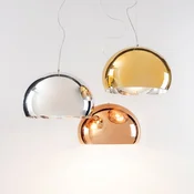 Kartell FL/Y - LED viseča svetilka, sijajni krom - Dnevna soba/jedilnica - Dizajn - Plastika