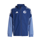 ADIDAS PERFORMANCE Sportska jakna FC Schalke 04  plava / sivkasto plava / bijela