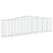 Gabionska košara s lukom 400x50x100/120 cm pocincano željezo