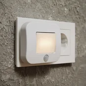 OSRAM LED vtičnica za nočno svetlobo LUNETTA HALL PIR-senzor bela - spalnica - Plastika