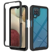 Techsuit – Defense360 Pro + Screen Protector – Samsung Galaxy A12 - crna