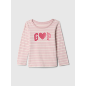 GAP Majica roza/magenta/off-bela