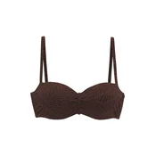 LASCANA Bikini zgornji del  temno rjava