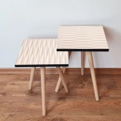 Hanah Home Set klub stocica 2Shp358, 2 komada, Svetlorozi
