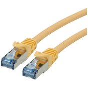 ROLINE Roline 21.15.2821 RJ45 omrežni kabel\, Patch kabel CAT 6a S/FTP 1.00 m rumena 1 kos, (20420132)