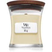 Woodwick White Teak 85 g dišeča svečka