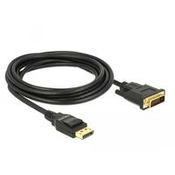 DELOCK Kabel DP 1.2 -> DVI (24+1) St/St 3.0m črna 85314