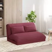 vidaXL Tlorisni stol Vinorodna rdeča 110 x 82 x 55 cm blago