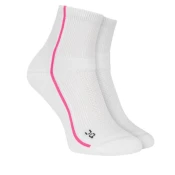 Nogavice On  Court Sock Mid White/Pink  XS