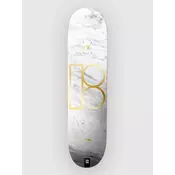 Plan B White Marble Gustavo 8.0x31.55 Twin Skateb uni