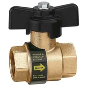 CALEFFI 1/2” kroglični ventil z vgrajenim povratnim ventilom
