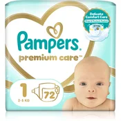 Pampers Premium Care Size 1 plenice za enkratno uporabo 2-5 kg 72 kos