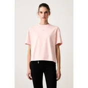 HUGO oversize kratka ženska majica z modalom SIGNATURE_TSHIRT