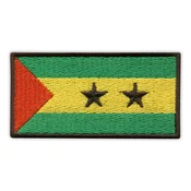 shumee Našitek zastave Sao Toméja in Príncipa - magnetna podlaga - vezen našitek/značka/emblem