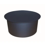 Dimni pokrovček 125 mm t.1,5 mm ČERNO