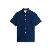 Tommy Jeans Srajca  temno modra
