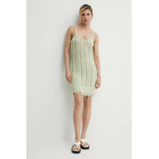Obleka s primesjo volne Résumé ArmieRS Knit Dress zelena barva, 20331113