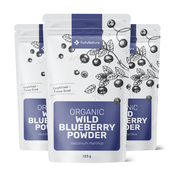 3x BIO Divje borovnice v prahu, skupaj 375 g