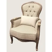 PompA¶A¶s by Casa Padrino luxury baroque armchair Provence beige pattern/brown - designed by Harald GlA¶A¶ckler