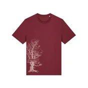 Life-Tree Majica Organic Fairwear Pine Tree burgund
