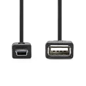 USB Adapter | USB Mini 5-pin m – USB-A ž | OTG | 0.20m | NEDIS