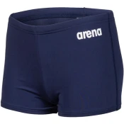 Boys swimsuit arena solid short junior navy/white 140cm