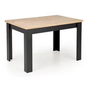 Stol Houston 1714 Artisan hrast, Crna, 77x80x120cm, EstensioneNastavak za produživanje, Laminirani iveral, Laminirani iveral