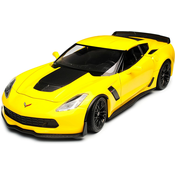 Metalni auto Welly - Chevrolet Corvette Z06, 1:24, žuti