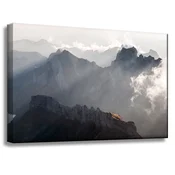 shumee Platno Narava Gore v oblakih 60x40 cm