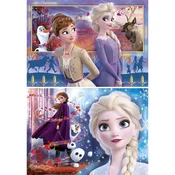 Northix Sestavljanka Frozen 2, 2 kompleta po 60 kosov