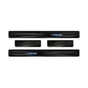 Hyundai Kona 2017- Door Sill Plates (dark, glossy)