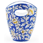 Casa Padrino luxury ceramic ice bucket blue/multicolored A� 27 x H. 25 cm - Handmade & hand painted ice bucket - Wine cooler - Champagne cooler - Luxury quality - Made in Italy