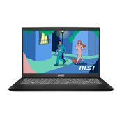 MSI Modern 15 B7M-243XES Prijenosno racunalo 39,6 cm (15.6) Full HD AMD Ryzen™ 7 7730U 16 GB DDR4-SDRAM 512 GB SSD Wi-Fi 6E (802.11ax) Besplatni DOS Crno