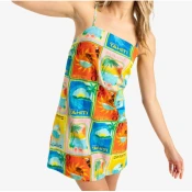 Obleka Roxy ATLAS PLAYA BLANCA SLIP - Atlas Atlas Print